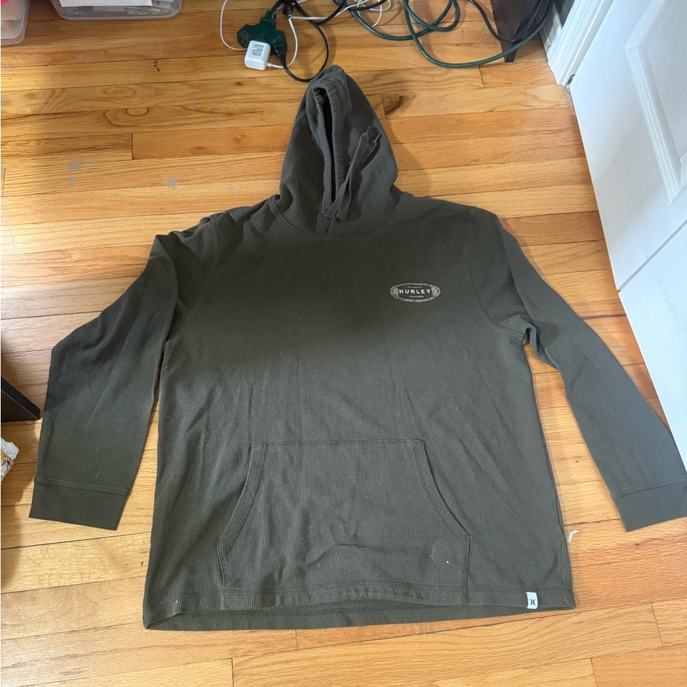 Hurley’s Green Waffle Knit Hoodie